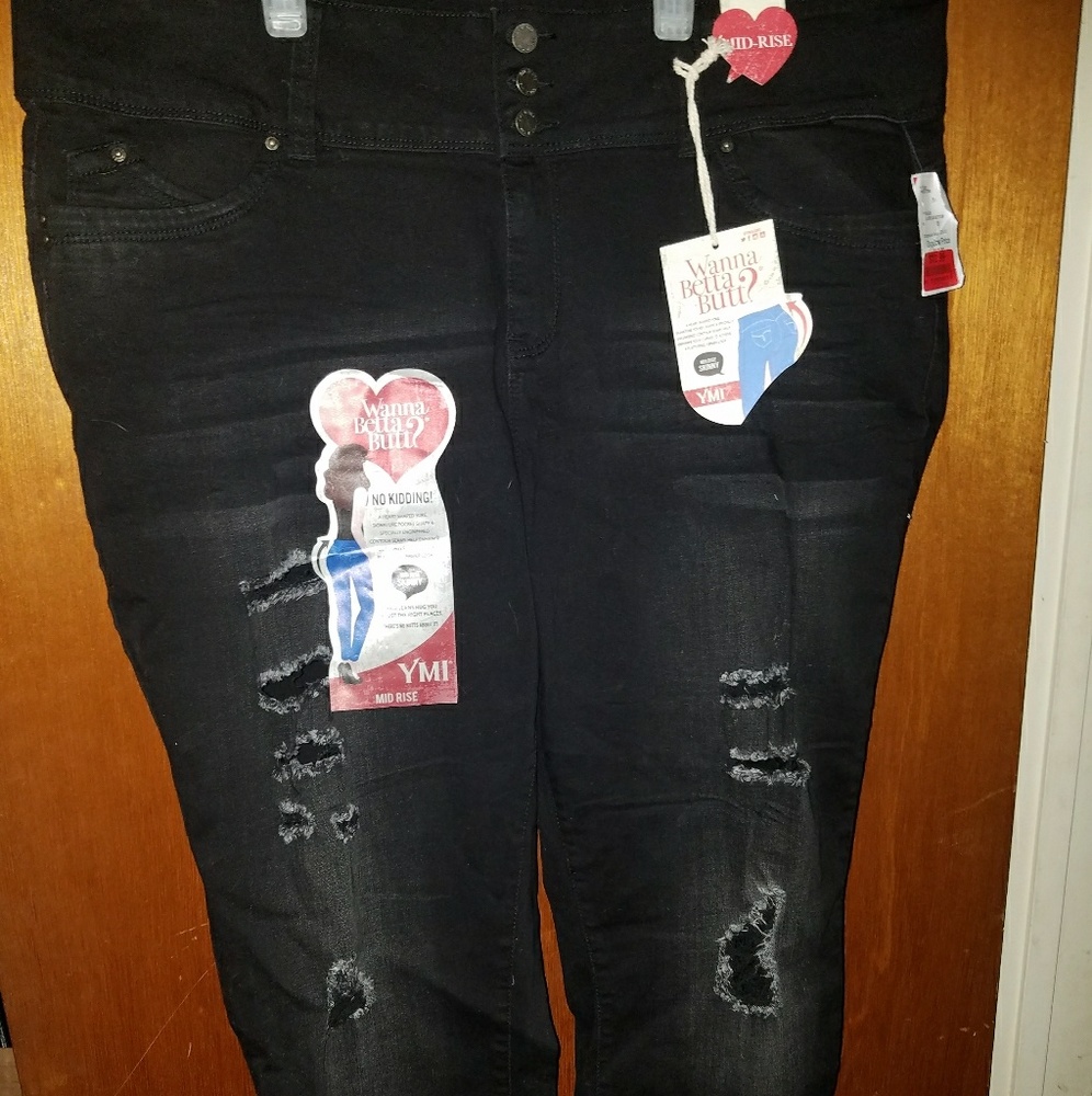 Distressed jeans
